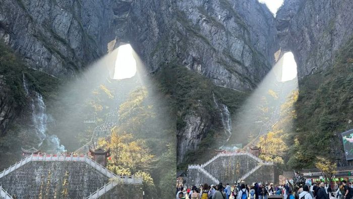 Tháng 9, Trương Gia Giới khoác lên mình chiếc áo mùa thu với lá vàng, đỏ rực rỡ