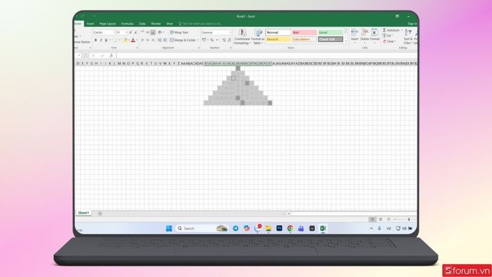 Chọn các ô để dựng hình phần tán cây