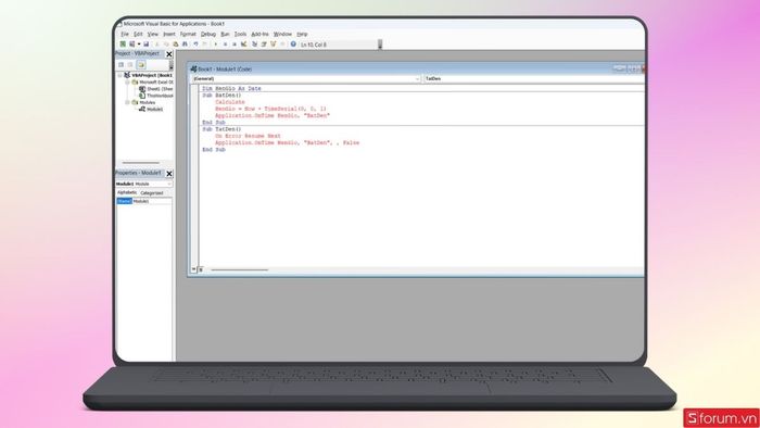 Dán đoạn mã code trên và hoàn tất thiết lập