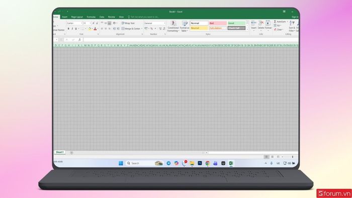 Thực hiện thao tác thu hẹp chiều rộng cột.