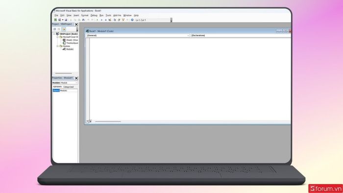 Cửa sổ mới sẽ xuất hiện như hình minh họa