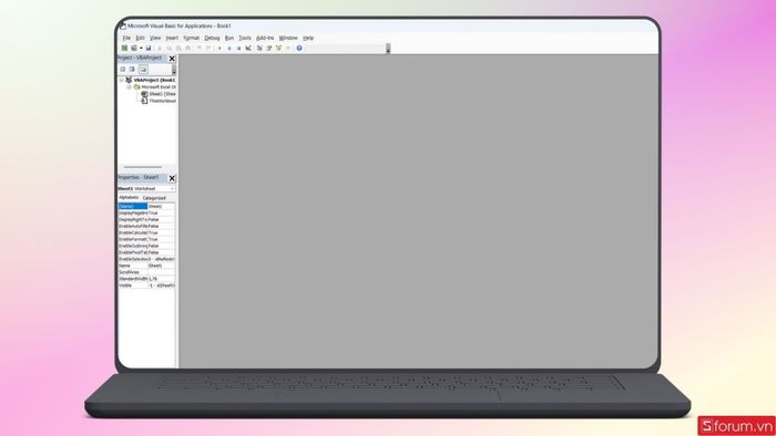Nhấn tổ hợp Alt + F11 để truy cập cửa sổ VBA