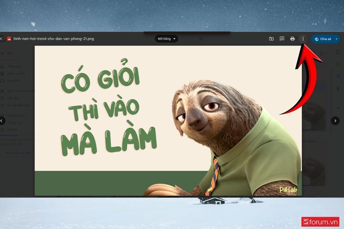 Cách tải hình nền Flash Zootopia chất lượng cao – Bước 3