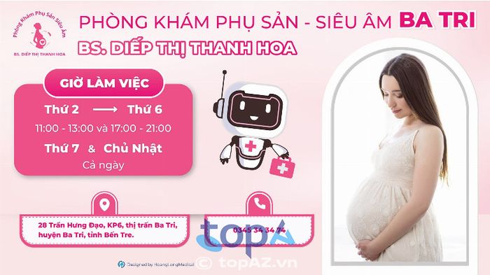 Phòng khám Phụ sản – Siêu âm BS. Diếp Thị Thanh Hoa – 28 Trần Hưng Đạo