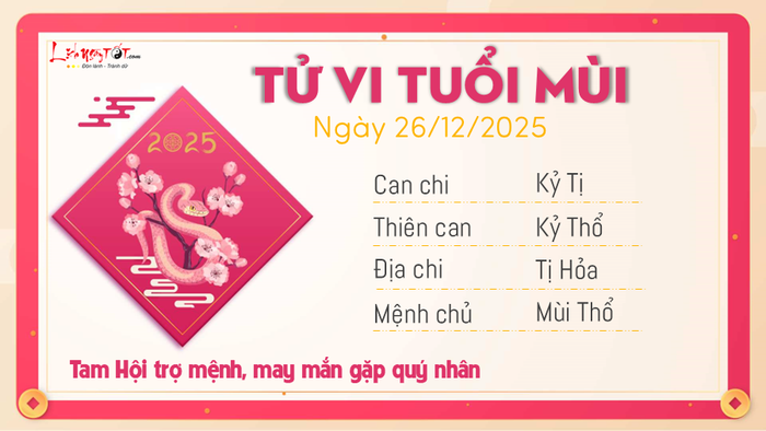 Tu vi hang ngay 26122025 - Mui