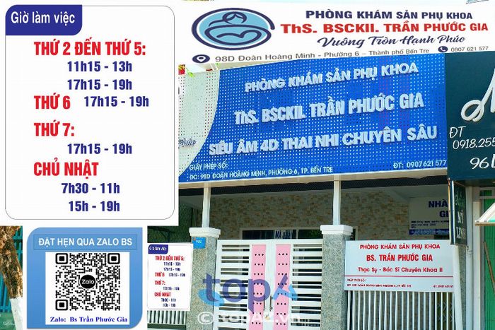 Phòng khám ThS. BSCKII Trần Phước Gia – 98D Đoàn Hoàng Minh