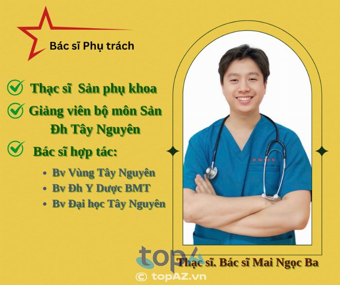 Phòng Khám Sản Phụ Khoa ThS. BS Mai Ngọc Ba – 141 Nguyễn Công Trứ, Buôn Ma Thuột