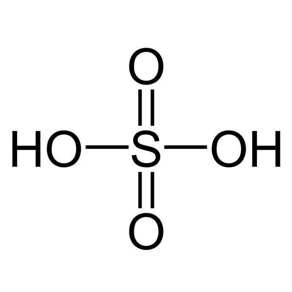 Cấu trúc phân tử của Axit sulfuric - hình ảnh 1