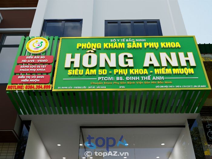 Phòng Khám Sản Phụ Khoa Hồng Anh – P. Phương Liễu
