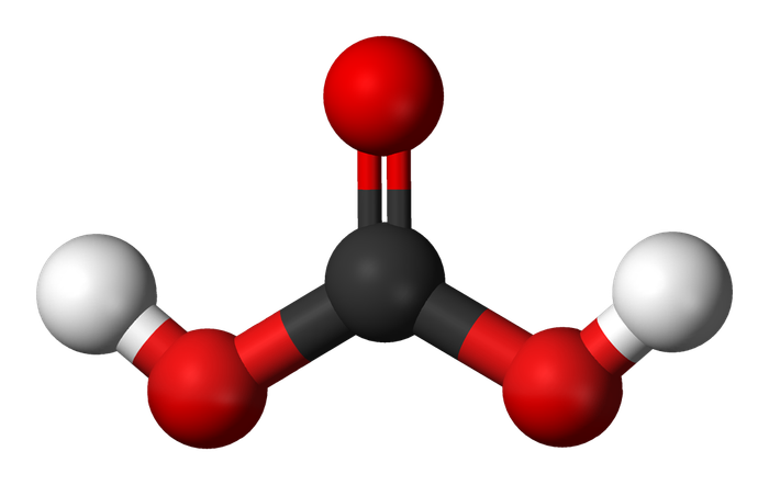 Cấu trúc phân tử của Axit cacbonic - hình ảnh 1
