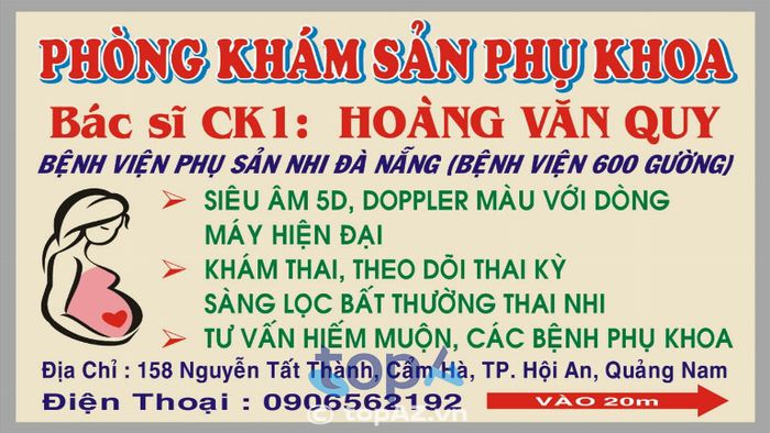 Phòng khám sản phụ khoa BS Quy – 158 Nguyễn Tất Thành