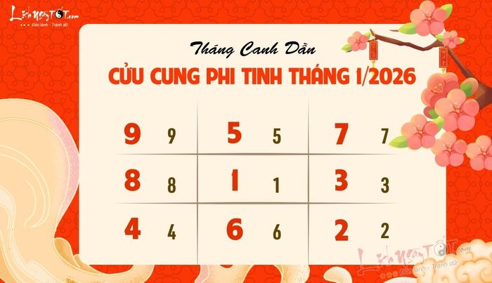Phi tinh tháng 1/2026 âm lịch của 12 con giáp