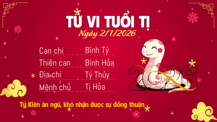 Tử vi hàng ngày 2/1/2026 - Tị