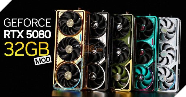Một pháp sư Trung Hoa đã nâng cấp GeForce RTX 5080 thành GPU 32GB, vượt qua cả lộ trình phát triển của Nvidia.