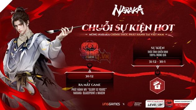 NARAKA: Bladepoint chính thức mở cửa Open Beta tại Việt Nam từ ngày 30.12 - MASEW hợp tác ra mắt ca khúc chủ đề mới.