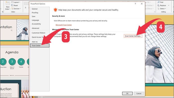 Khắc phục lỗi PowerPoint bị Repair: Tắt chế độ Protected View Bước 3