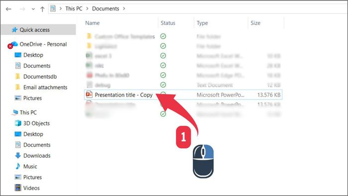 Cách khắc phục lỗi Repair khi mở file PowerPoint: Unblock File Bước 1
