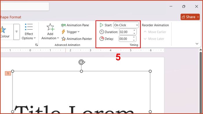 Hướng dẫn thêm hiệu ứng Emphasis trong PowerPoint Bước 3