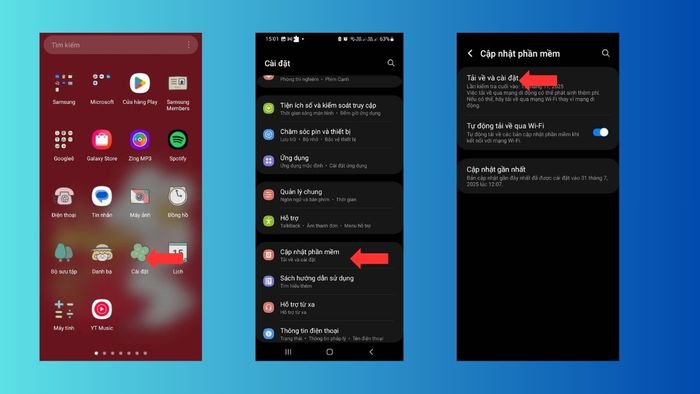 Cập nhật phần mềm cho hệ điều hành Android
