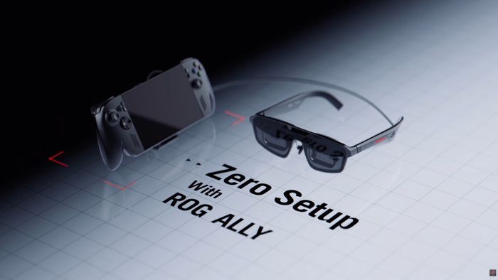 ROG XREAL R1 AR hoàn toàn tương thích với máy chơi game cầm tay ROG Ally qua cáp USB-C