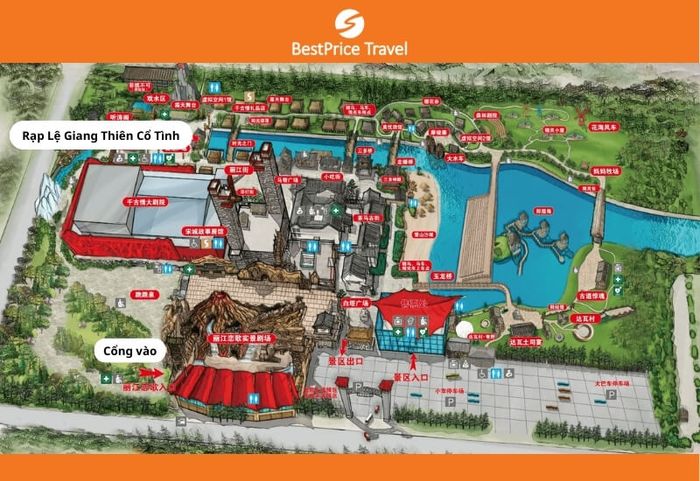 Buổi biểu diễn được tổ chức tại Lijiang Romance Park