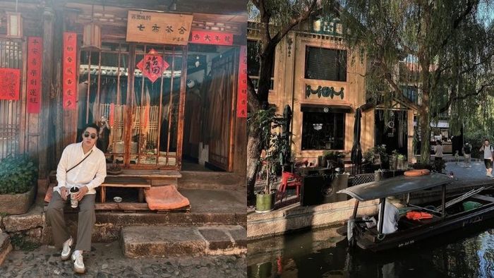 Trải nghiệm cafe, tận hưởng 'du lịch chậm' tại Sa Khê cổ trấn.