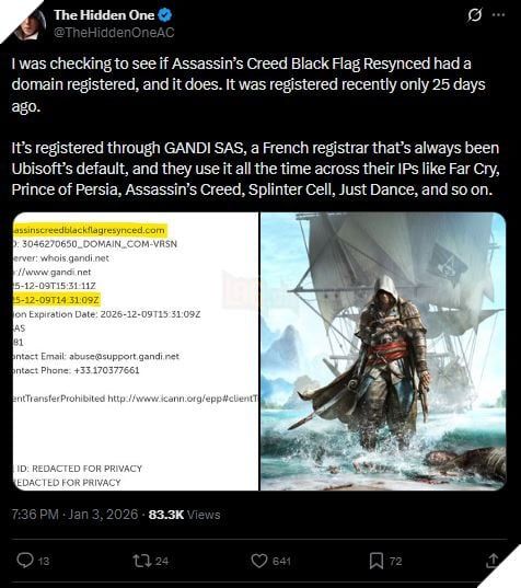 Dự án Assassin's Creed 4: Black FMytour tiếp tục nhận thêm bằng chứng, với tên gọi mới đang được lan truyền.