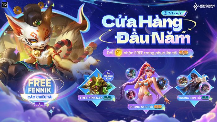 Khám phá những bộ skin Liên Quân Mobile mới nhất trong tháng 1/2026