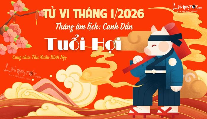 Tử vi tháng 1/2026 tuổi Hợi âm lịch