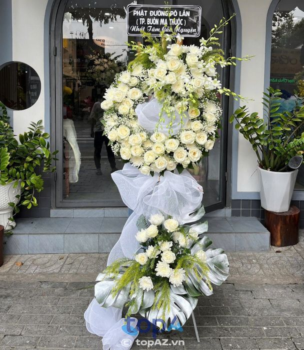 Hoa viếng chia buồn đám tang tại TP Huế từ FLoLi