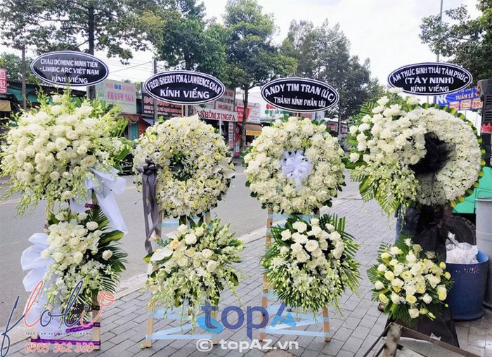 Hoa viếng đám tang tại TP Huế từ Shop FLoLi