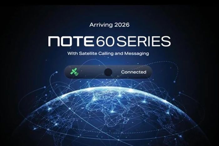 Infinix Note 60 là những chiếc điện thoại đầu tiên mang đến khả năng gọi điện vệ tinh toàn cầu.