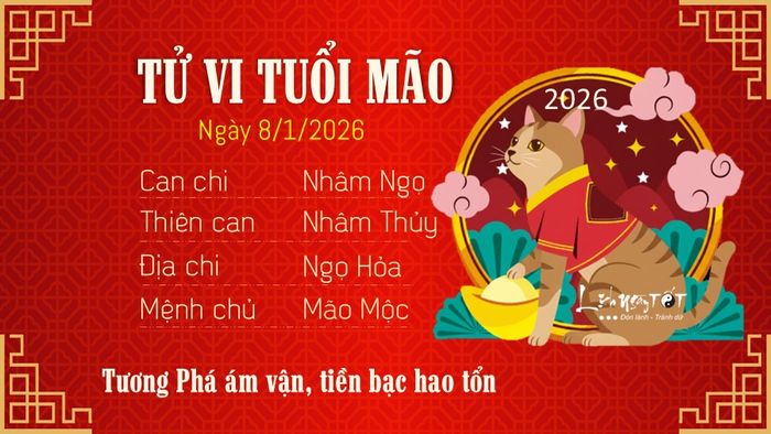 Tử vi hàng ngày 8/1/2026 - Mão