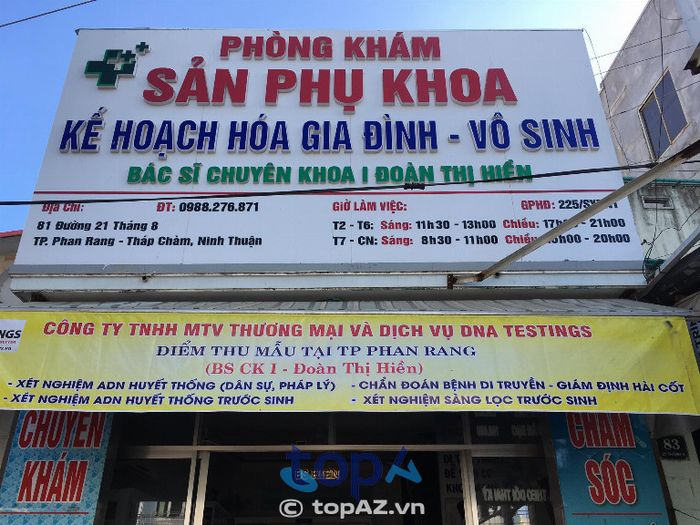 Phòng khám Sản Phụ Khoa Ninh Thuận - Địa chỉ 81 đường 21/8