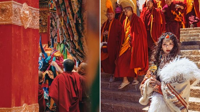 Du khách có thể trò chuyện với các tăng sĩ để hiểu rõ hơn về Phật giáo Tây Tạng