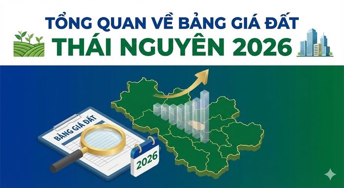 Tổng quan về bảng giá đất Thái Nguyên năm 2026