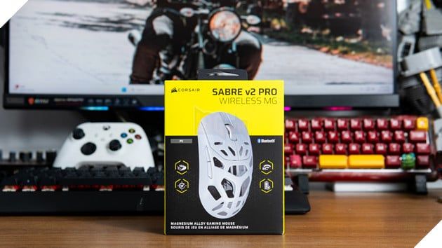 Đánh giá Corsair Sabre v2 Pro Wireless MG: Khung magie, phản hồi cực nhanh và độ ổn định cho đấu trường FPS
