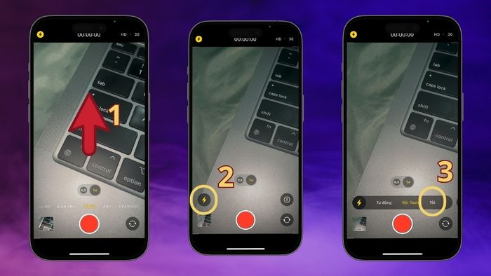 Cách tắt đèn Flash khi quay video trên iPhone
