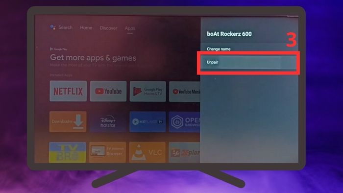 Cách ngắt kết nối hoặc quên thiết bị Bluetooth của tivi Xiaomi - Bước 3