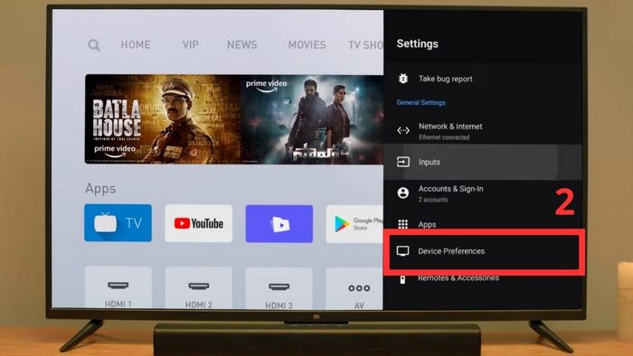 Cách kết nối tivi Xiaomi với loa qua bộ chuyển đổi S/PDIF - Bước 2