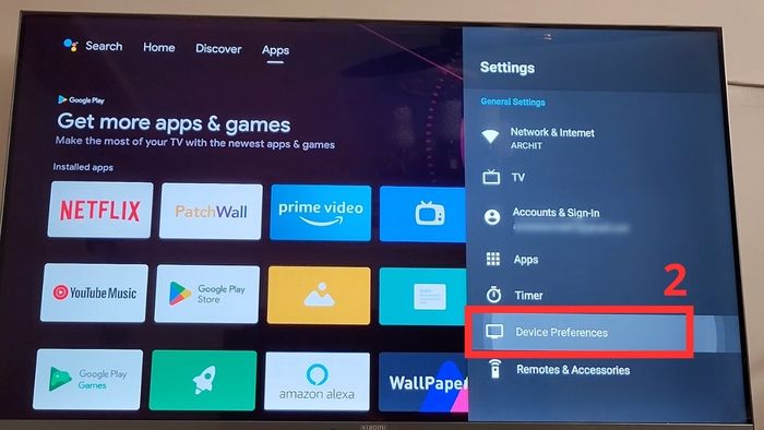 Cách kết nối tivi Xiaomi với loa qua cổng HDMI eARC - Bước 2