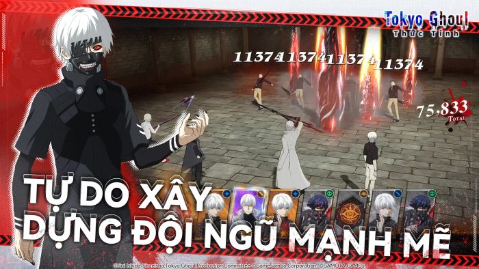 Hướng dẫn nâng cao sức mạnh đội hình dành cho game thủ khi tham gia Tokyo Ghoul: Thức Tỉnh trên PC qua BlueStacks