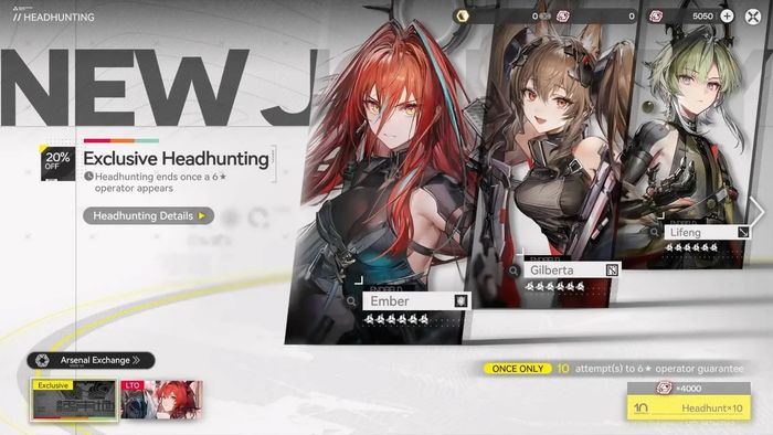 Quy tắc gacha trong Arknights Endfield