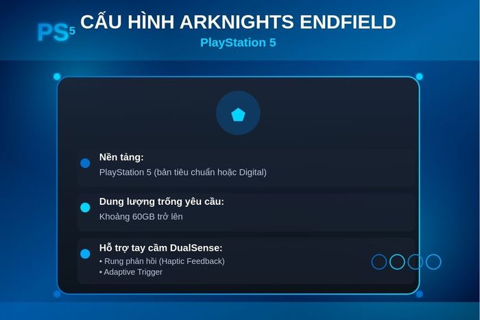 Cấu hình chơi Arknights Endfield trên PlayStation 5