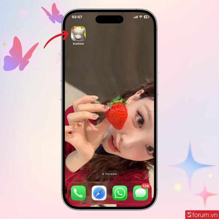 Giao diện chính của trò chơi sẽ xuất hiện ngay trên màn hình điện thoại của bạn.