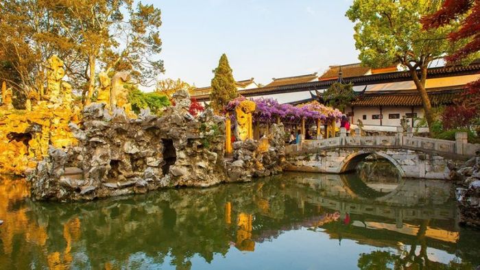 Nghệ thuật vườn cảnh tại Sư Tử Lâm - Một trong những kỳ quan vườn cảnh Trung Hoa.