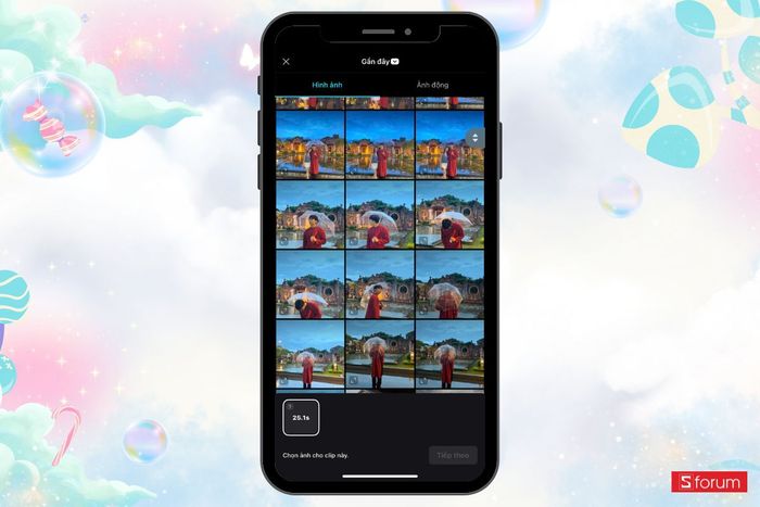 Tạo ảnh đu trend nắm đầu trên TikTok nhanh chóng