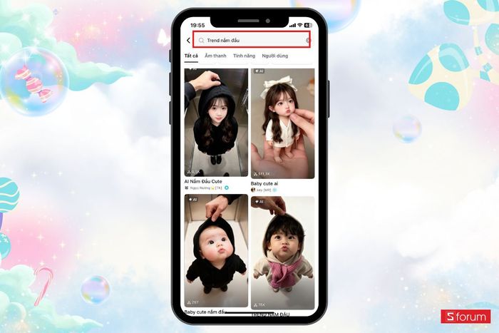 Hướng dẫn tạo ảnh đu trend nắm đầu trên TikTok