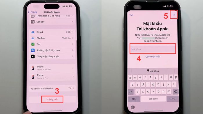 Cách xóa ID Apple trên iPhone cũ khi biết mật khẩu – bước 2