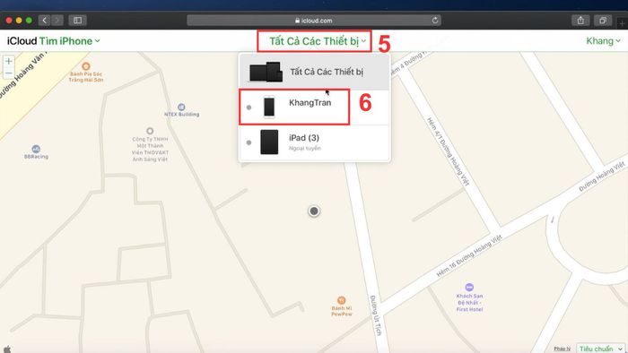 Cách xóa ID Apple trên iPhone cũ từ xa bằng Web – bước 3